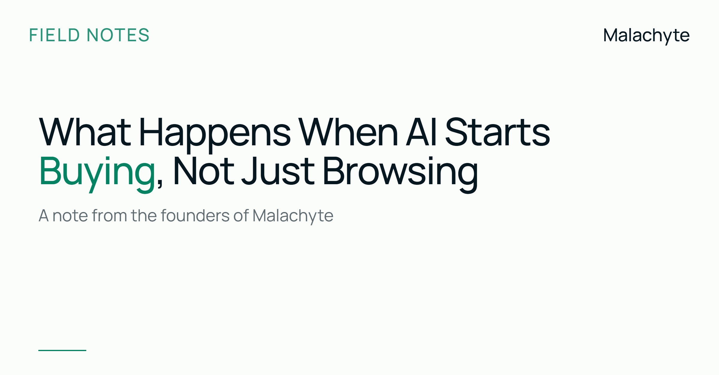 What Happens When AI Starts Buying, Not Just Browsing
